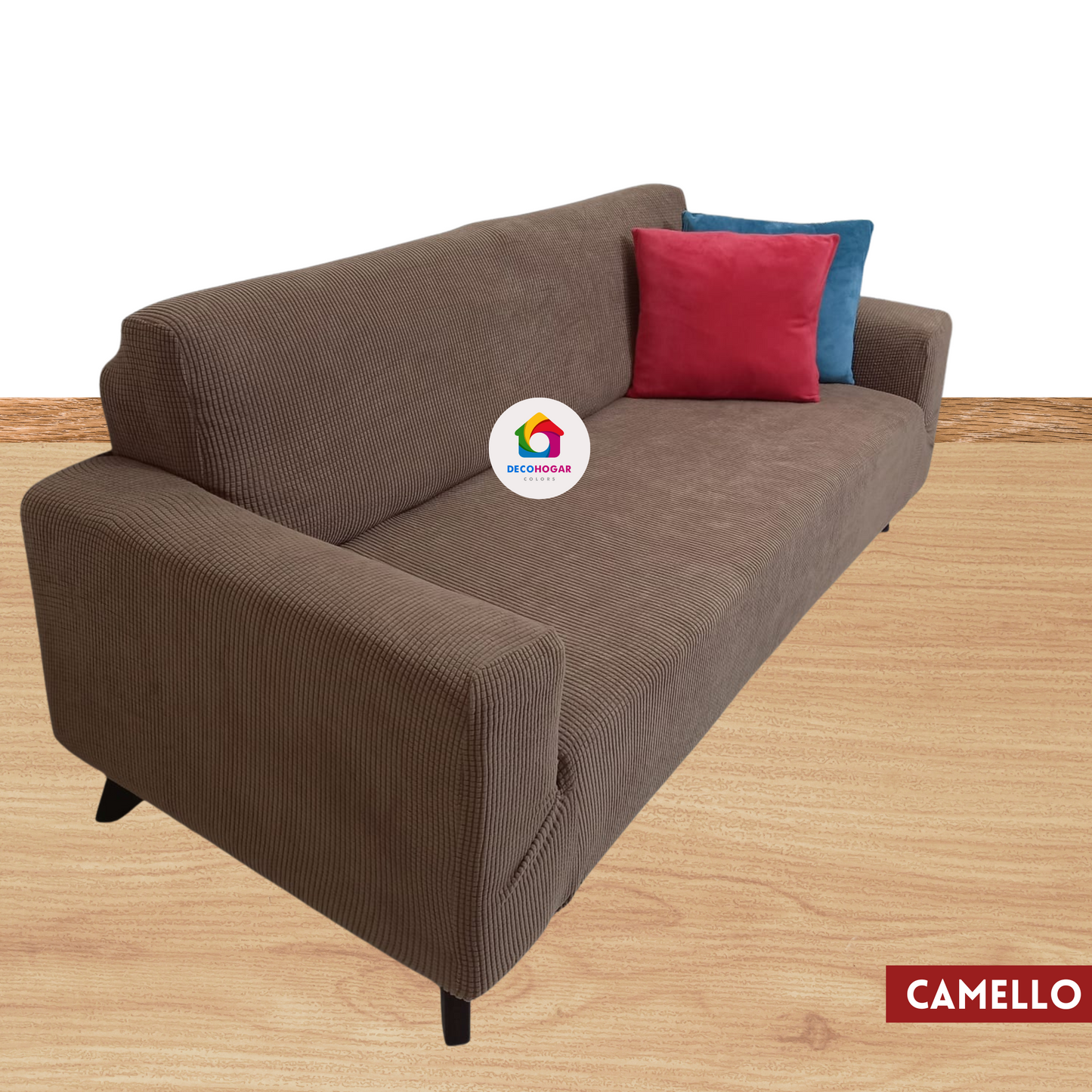 Fundas estándar elástico adaptables de Terciopelo Labrado Premium – Juego 3-2-1