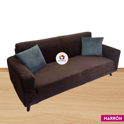 Fundas estándar elástico adaptables de Terciopelo Liso Juego 3-2-1 / Muebles Clásicos