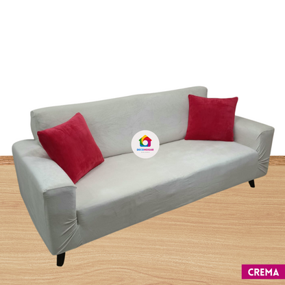 Fundas estándar elástico adaptables de Terciopelo Liso Juego 3-2-1 / Muebles Clásicos