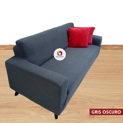 Fundas estándar elástico adaptables de Terciopelo Labrado Premium – Juego 3-2-1