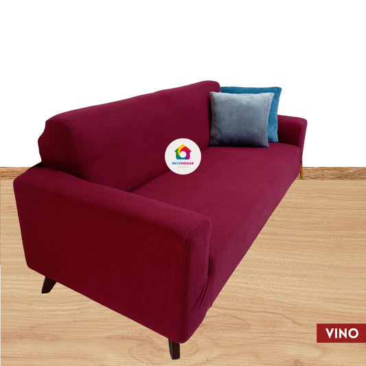 Fundas estándar elástico adaptables de Terciopelo Labrado Premium – Juego 3-2-1