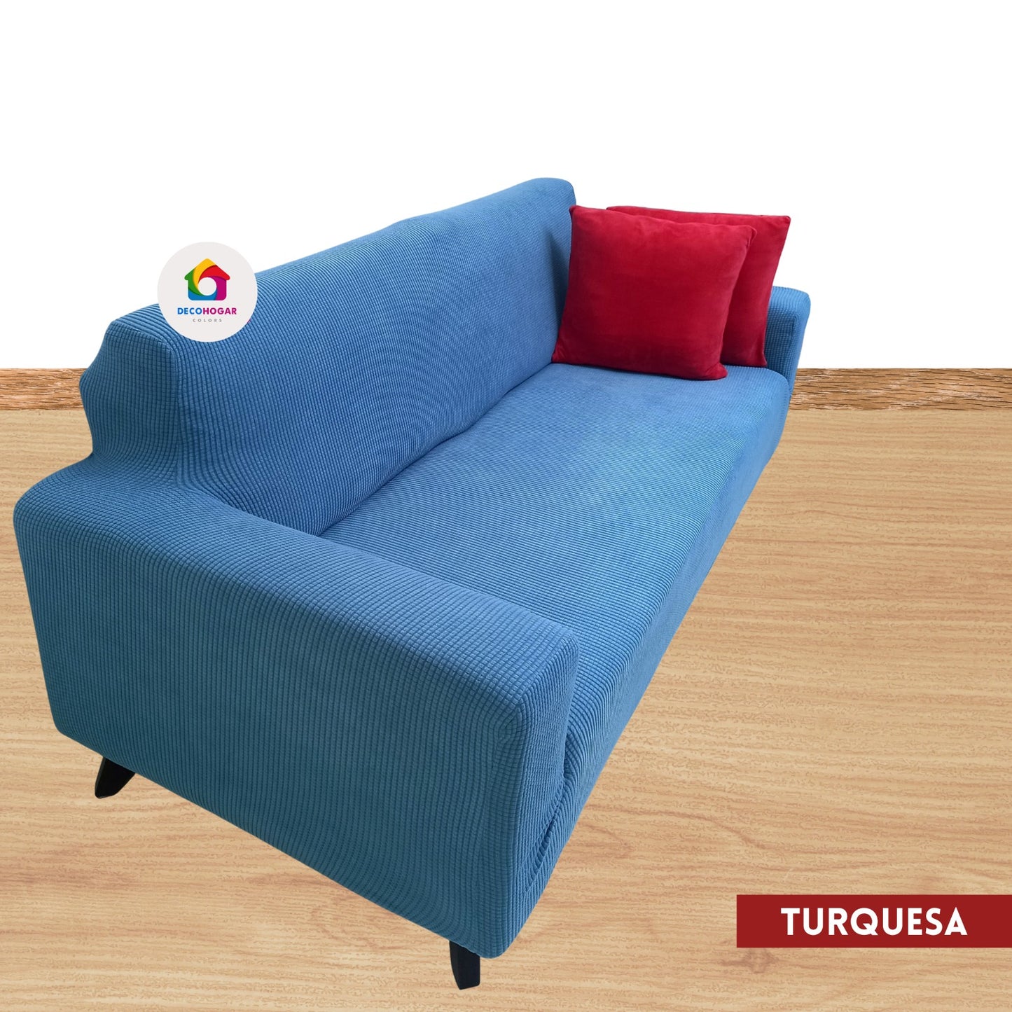 Fundas estándar elástico adaptables de Terciopelo Labrado Premium – Juego 3-2-1