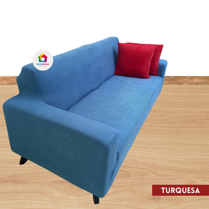 Fundas estándar elástico adaptables de Terciopelo Labrado Premium – Juego 3-2-1